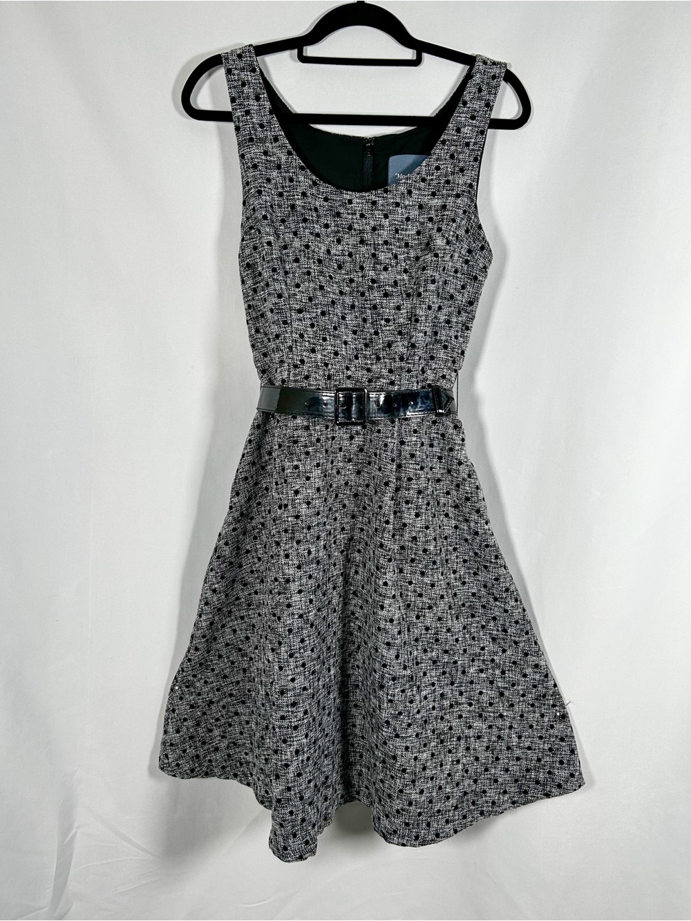ModCloth “Take the Lead” Retro Polka Dot A-Line Dress with Belt